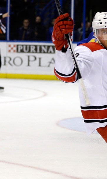 Blues offer little resistance in 4-1 loss to Hurricanes